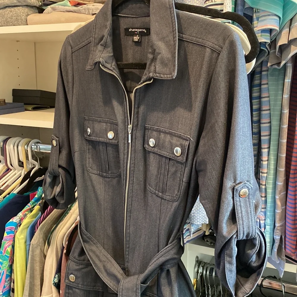 Sharagano Denim Shirtdress size 4